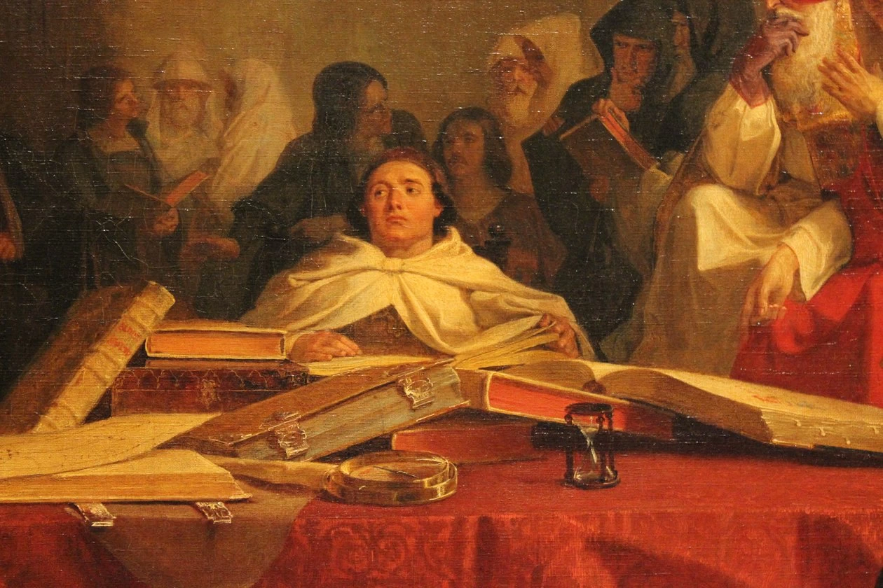 Cristoforo Colombo davanti al Consiglio di Salamanca - dettaglio